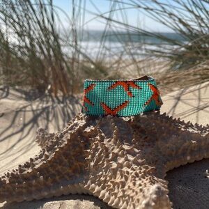 Tropical Starfish Patterned Bracelet beaded